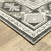 Oriental Weavers Ellington ELL04 Grey/ Ivory 6'7"" x 9'6"" Indoor Area Rug EELL04200296ST