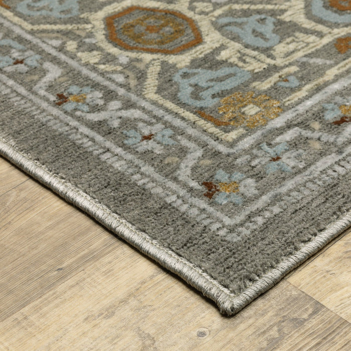 Oriental Weavers Ellington ELL05 Grey/ Multi 9'10"" x 12'10"" Indoor Area Rug EELL05300394ST
