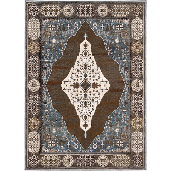 Oriental Weavers Ellington ELL06 Rust/ Blue 6'7"" x 9'6"" Indoor Area Rug EELL06200296ST