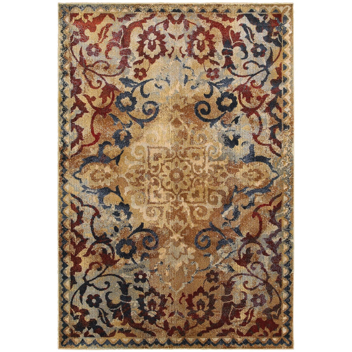 Oriental Weavers Empire 021J4 Gold/ Red 6'7"" x 9'6"" Indoor Area Rug E021J4200290ST