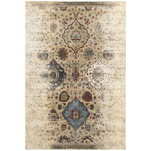 Oriental Weavers Empire 028W4 Ivory/ Blue 6'7"" x 9'6"" Indoor Area Rug E028W4200290ST