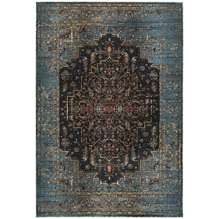 Oriental Weavers Empire 4440L Blue/ Navy 7'10"" x 10'10"" Indoor Area Rug E4440L240330ST