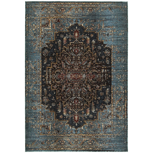 Oriental Weavers Empire 4440L Blue/ Navy 6'7"" x 9'6"" Indoor Area Rug E4440L200290ST