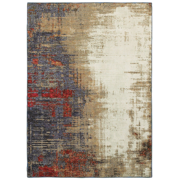 Oriental Weavers Evolution 8001A Ivory/ Multi 5'3"" x 7'3"" Indoor Area Rug E8001A160230ST