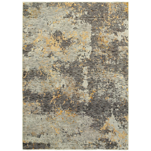 Oriental Weavers Evolution 8025B Grey/ Gold 6'7"" x 9'6"" Indoor Area Rug E8025B200300ST
