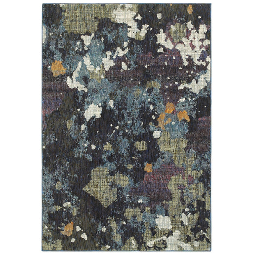 Oriental Weavers Evolution 8029A Navy/ Green 10' x 13'2"" Indoor Area Rug E8029A305400ST