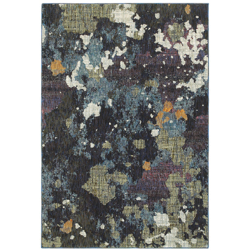 Oriental Weavers Evolution 8029A Navy/ Green 8'6"" x 11'7"" Indoor Area Rug E8029A260370ST