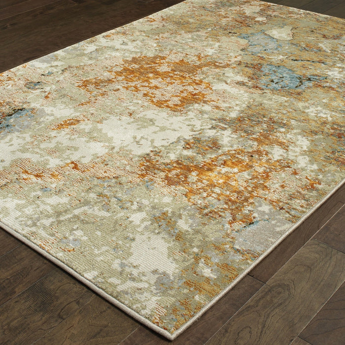 Oriental Weavers Evolution 8031B Gold/ Beige 10' x 13'2"" Indoor Area Rug E8031B305400ST