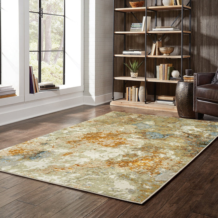 Oriental Weavers Evolution 8031B Gold/ Beige 8'6"" x 11'7"" Indoor Area Rug E8031B260370ST