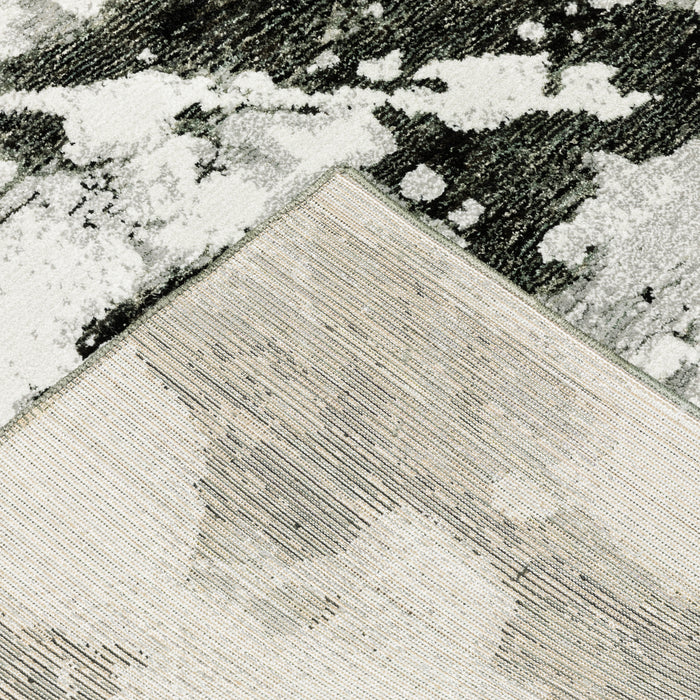 Oriental Weavers Evolution 8035B Charcoal/ White 10' x 13'2"" Indoor Area Rug E8035B305400ST