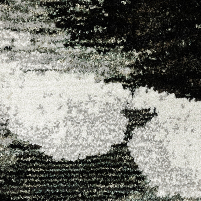 Oriental Weavers Evolution 8035B Charcoal/ White 10' x 13'2"" Indoor Area Rug E8035B305400ST