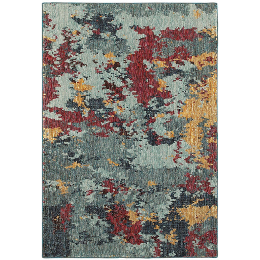 Oriental Weavers Evolution 8036C Blue/ Red 10' x 13'2"" Indoor Area Rug E8036C305400ST