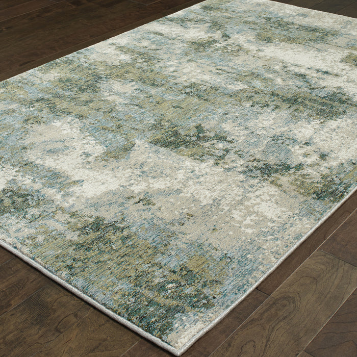 Oriental Weavers Evolution 8039E Blue/ Green 5'3"" x 7'3"" Indoor Area Rug E8039E160230ST
