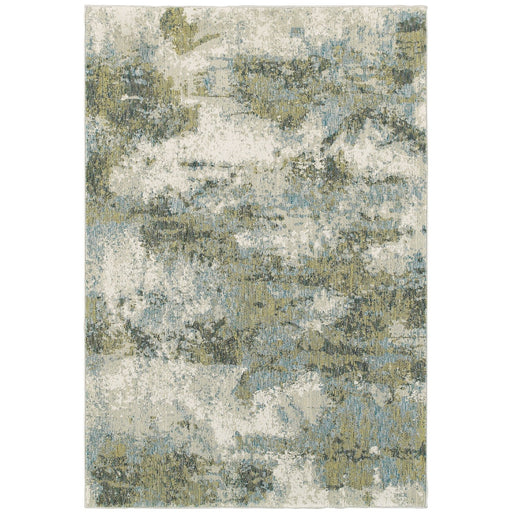 Oriental Weavers Evolution 8039E Blue/ Green 7'10"" x 10'10"" Indoor Area Rug E8039E240343ST