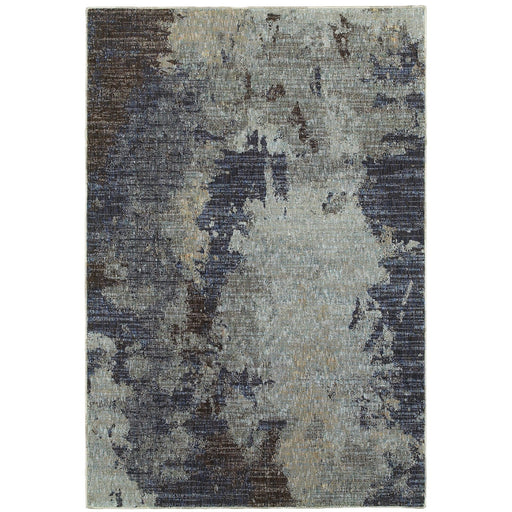 Oriental Weavers Evolution 8049B Navy/ Blue 6'7"" x 9'6"" Indoor Area Rug E8049B200300ST