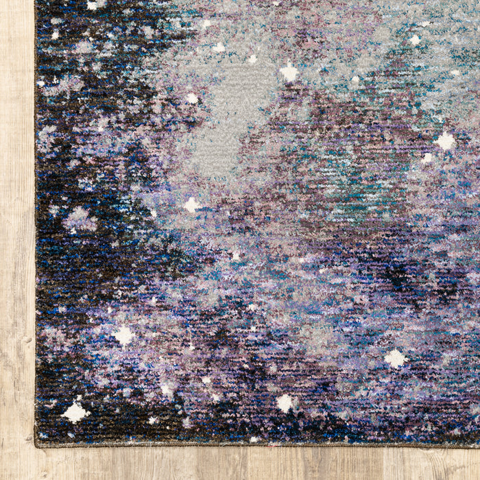 Oriental Weavers Evolution 0958A Midnight/ Purple 10' x 13'2"" Indoor Area Rug E0958A305400ST