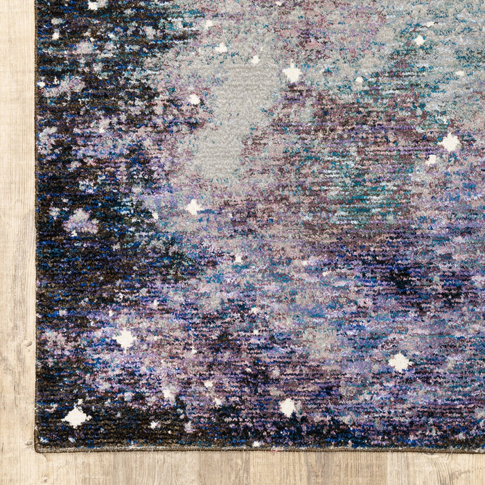 Oriental Weavers Evolution 0958A Midnight/ Purple 8'6"" x 11'7"" Indoor Area Rug E0958A260370ST
