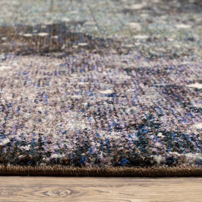 Oriental Weavers Evolution 0958A Midnight/ Purple 10' x 13'2"" Indoor Area Rug E0958A305400ST