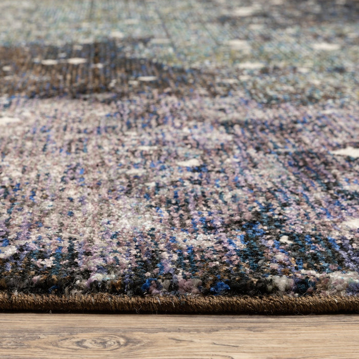 Oriental Weavers Evolution 0958A Midnight/ Purple 8'6"" x 11'7"" Indoor Area Rug E0958A260370ST