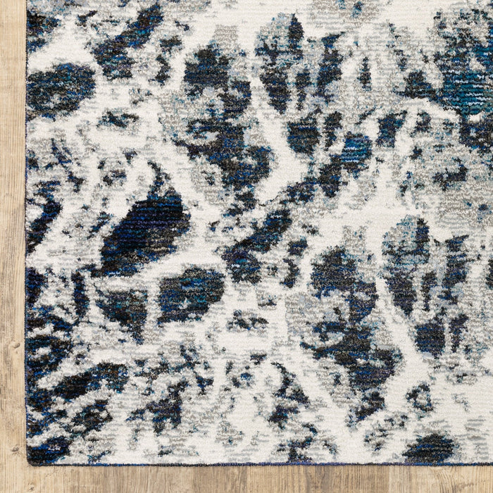 Oriental Weavers Evolution 0962A Blue/ Ivory 8'6"" x 11'7"" Indoor Area Rug E0962A260370ST