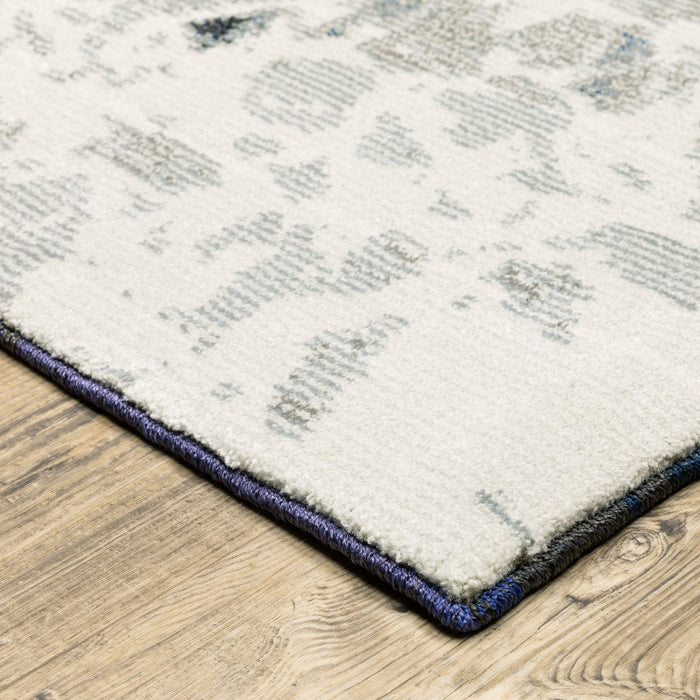 Oriental Weavers Evolution 0962A Blue/ Ivory 8'6"" x 11'7"" Indoor Area Rug E0962A260370ST