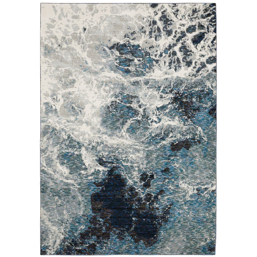 Oriental Weavers Evolution 0962A Blue/ Ivory 5'3"" x 7'3"" Indoor Area Rug E0962A160230ST