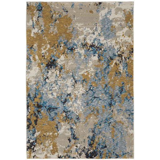 Oriental Weavers Evolution 0980A Blue/ Gold 10' x 13'2"" Indoor Area Rug E0980A305400ST