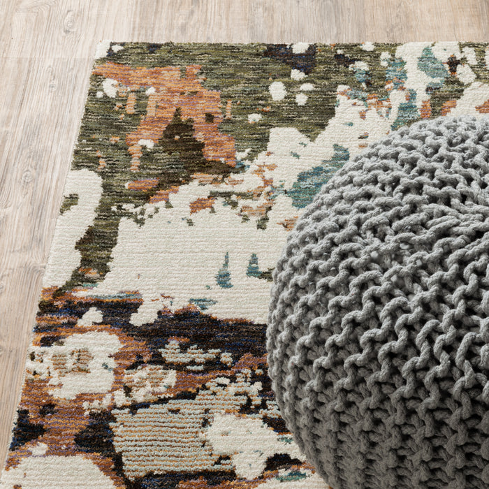 Oriental Weavers Evolution 0981A Ivory/ Multi 10' x 13'2"" Indoor Area Rug E0981A305400ST