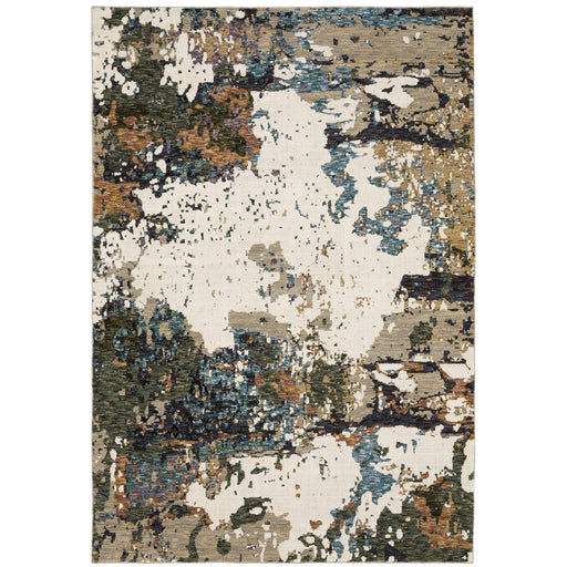 Oriental Weavers Evolution 0981A Ivory/ Multi 7'10"" x 10'10"" Indoor Area Rug E0981A240343ST