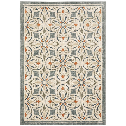 Oriental Weavers Fiona 001Y6 Grey/ Beige 7'10"" x 10' Indoor Area Rug F001Y6240305ST