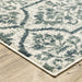Oriental Weavers Fiona 4929A Ivory/ Blue 9'10"" x 12'10"" Indoor Area Rug F4929A300390ST
