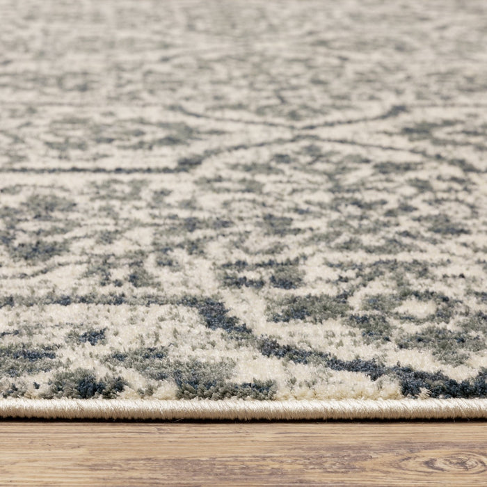 Oriental Weavers Fiona 4929A Ivory/ Blue 7'10"" x 10' Indoor Area Rug F4929A240305ST