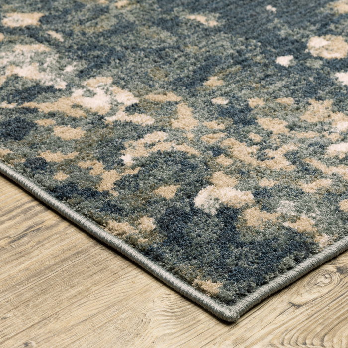 Oriental Weavers Fiona 533E6 Blue/ Beige 9'10"" x 12'10"" Indoor Area Rug F533E6300390ST