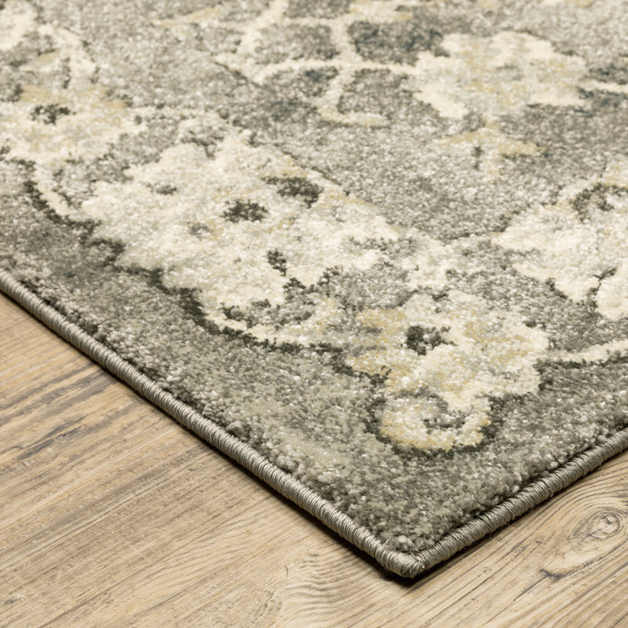 Oriental Weavers Florence 1002E Grey/ Beige 7'10"" x 10'10"" Indoor Area Rug F1002E240330ST