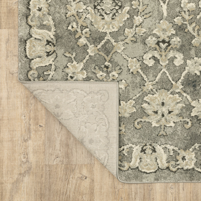 Oriental Weavers Florence 1002E Grey/ Beige 7'10"" x 10'10"" Indoor Area Rug F1002E240330ST