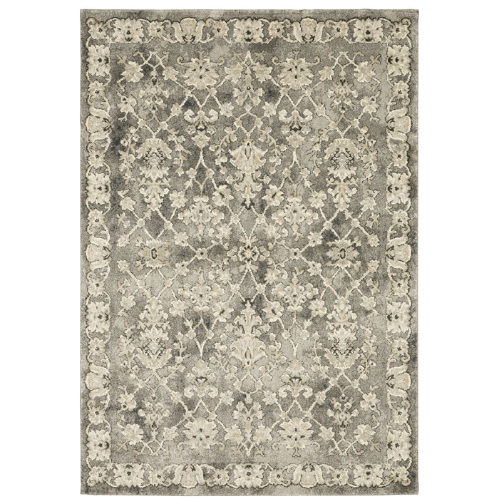 Oriental Weavers Florence 1002E Grey/ Beige 7'10"" x 10'10"" Indoor Area Rug F1002E240330ST