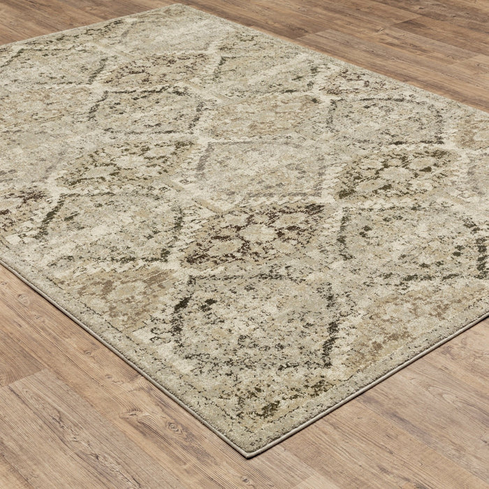 Oriental Weavers Florence 270H6 Ivory/ Grey 7'10"" x 10'10"" Indoor Area Rug F270H6240330ST