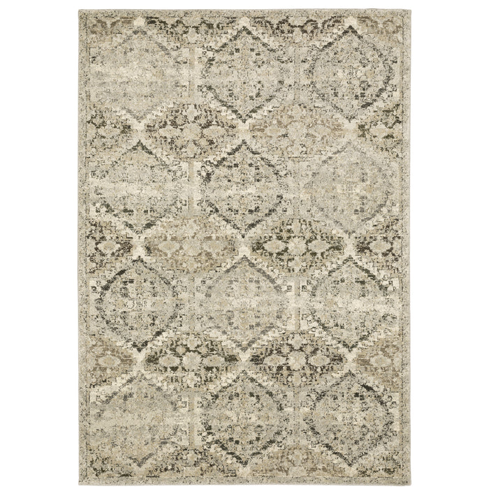 Oriental Weavers Florence 270H6 Ivory/ Grey 7'10"" x 10'10"" Indoor Area Rug F270H6240330ST