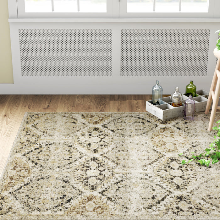 Oriental Weavers Florence 270H6 Ivory/ Grey 6'7"" x 9'6"" Indoor Area Rug F270H6200290ST