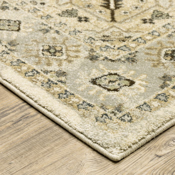 Oriental Weavers Florence 4332X Beige/ Grey 6'7"" x 9'6"" Indoor Area Rug F4332X200290ST
