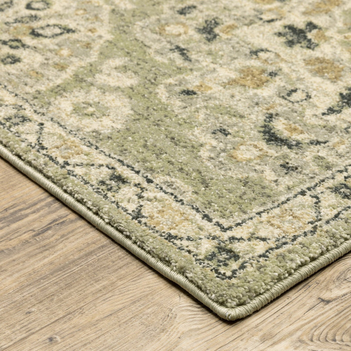 Oriental Weavers Florence 4334E Sage/ Ivory 6'7"" x 9'6"" Indoor Area Rug F4334E200290ST