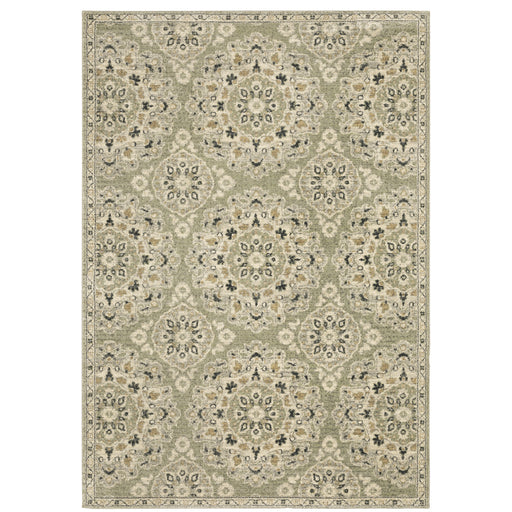 Oriental Weavers Florence 4334E Sage/ Ivory 9'10"" x 12'10"" Indoor Area Rug F4334E300390ST