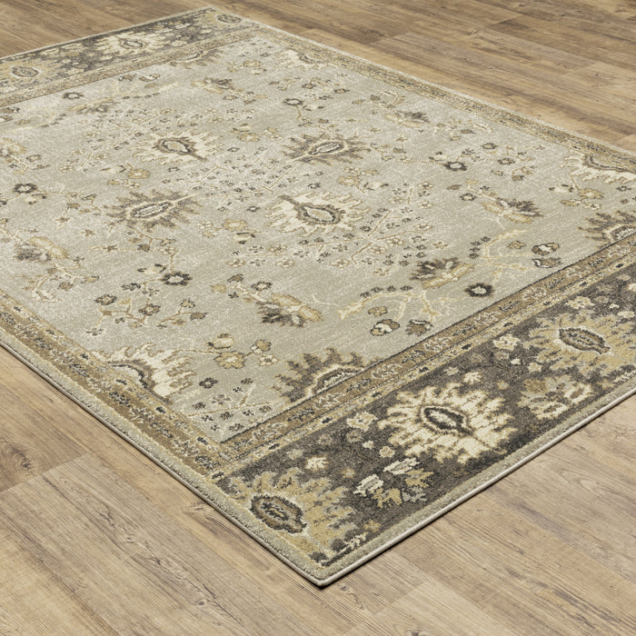 Oriental Weavers Florence 4928C Stone/ Brown 9'10"" x 12'10"" Indoor Area Rug F4928C300390ST