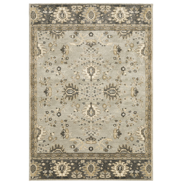 Oriental Weavers Florence 4928C Stone/ Brown 6'7"" x 9'6"" Indoor Area Rug F4928C200290ST