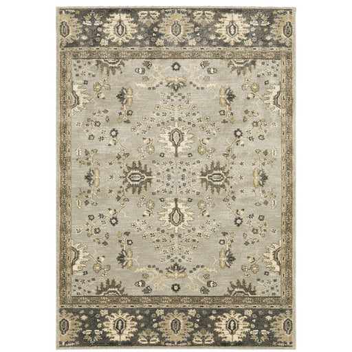 Oriental Weavers Florence 4928C Stone/ Brown 7'10"" x 10'10"" Indoor Area Rug F4928C240330ST