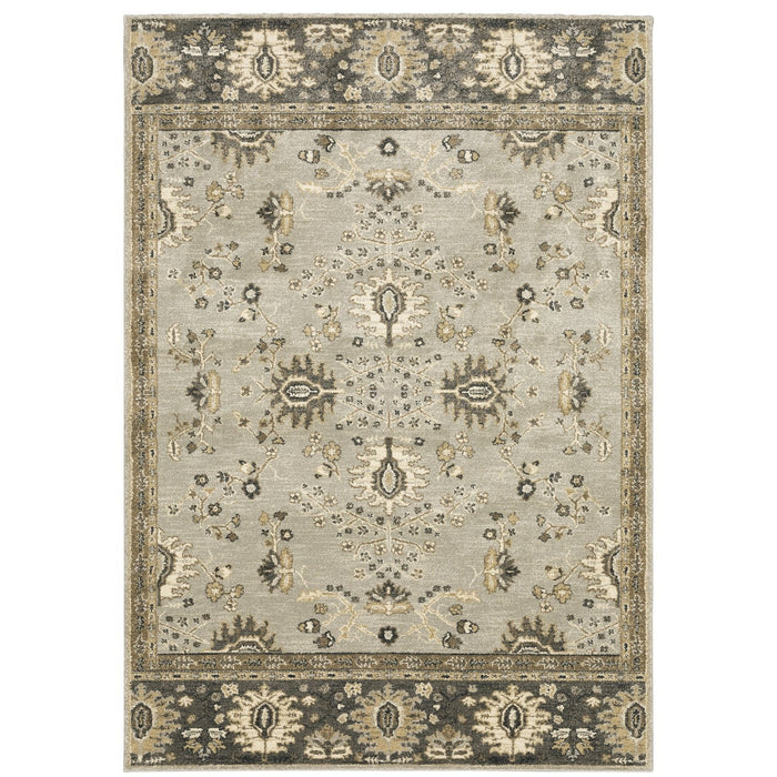 Oriental Weavers Florence 4928C Stone/ Brown 7'10"" x 10'10"" Indoor Area Rug F4928C240330ST