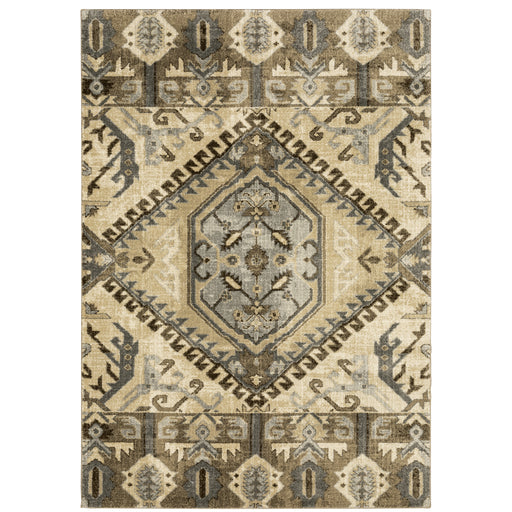 Oriental Weavers Florence 5090D Tan/ Gold 6'7"" x 9'6"" Indoor Area Rug F5090D200290ST