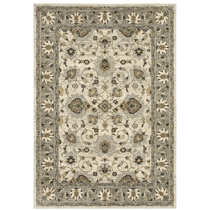 Oriental Weavers Florence 5508I Beige/ Grey 6'7"" x 9'6"" Indoor Area Rug F5508I200290ST