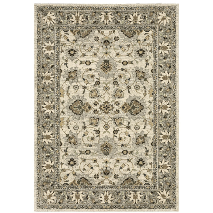 Oriental Weavers Florence 5508I Beige/ Grey 7'10"" x 10'10"" Indoor Area Rug F5508I240330ST