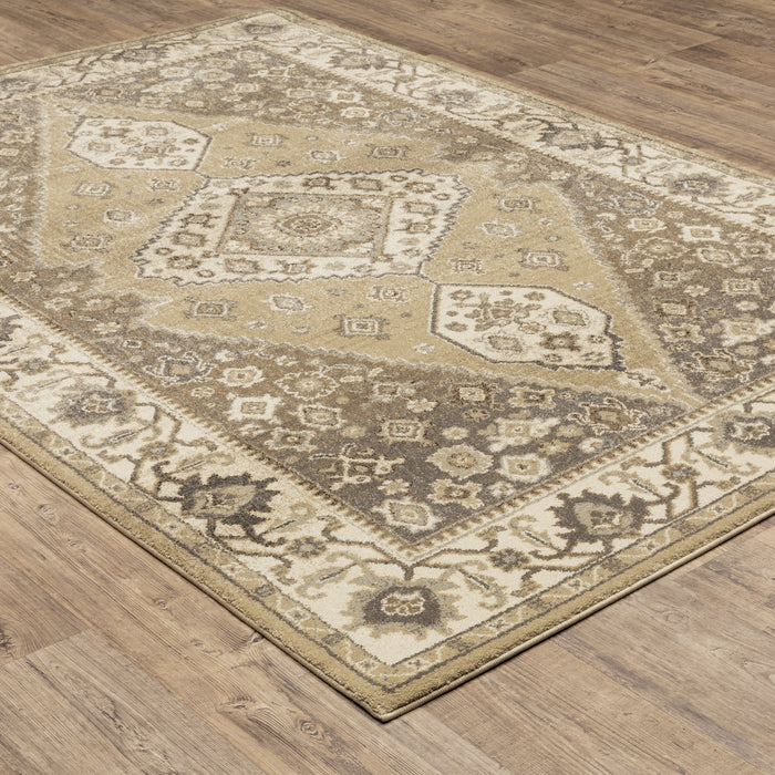 Oriental Weavers Florence 661I6 Beige/ Grey 7'10"" x 10'10"" Indoor Area Rug F661I6240330ST